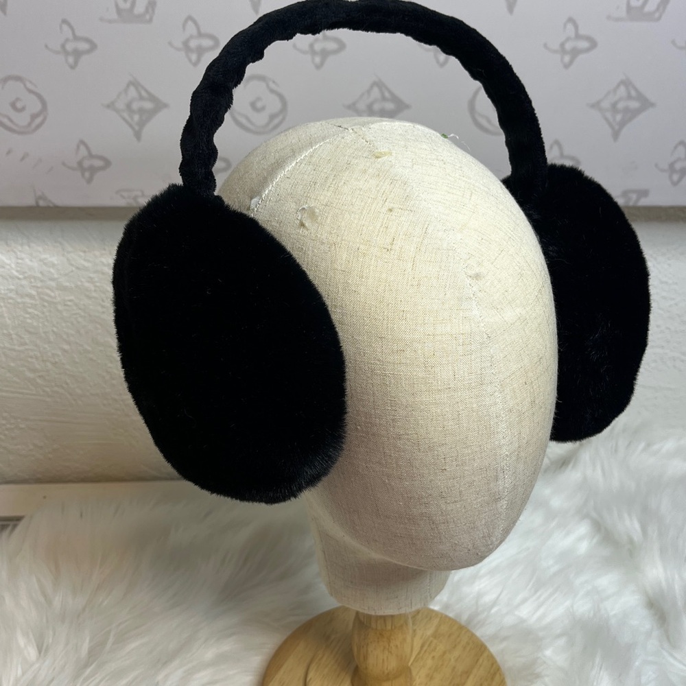 Black Faux Fur Earmuffs